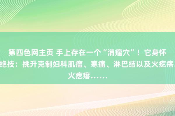 第四色网主页 手上存在一个“消瘤穴”！它身怀三大绝技：挑升克制妇科肌瘤、寒痛、淋巴结以及火疙瘩……