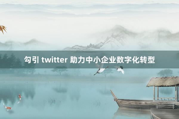 勾引 twitter 助力中小企业数字化转型