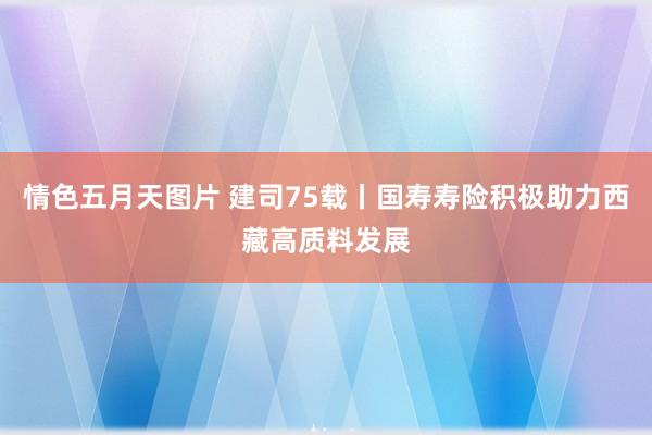 情色五月天图片 建司75载丨国寿寿险积极助力西藏高质料发展