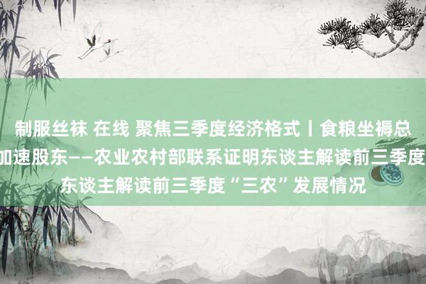 制服丝袜 在线 聚焦三季度经济格式丨食粮坐褥总体胜利 乡村振兴加速股东——农业农村部联系证明东谈主解读前三季度“三农”发展情况