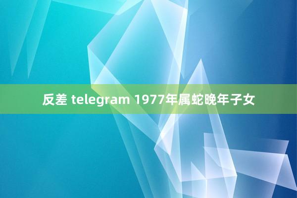 反差 telegram 1977年属蛇晚年子女