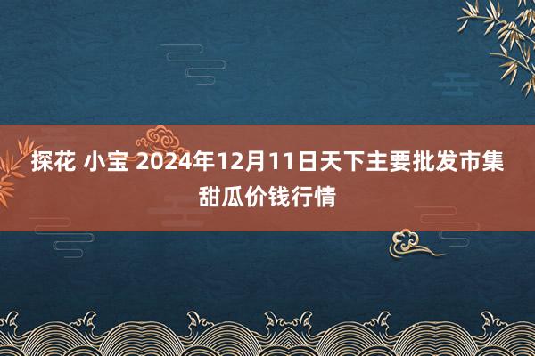 探花 小宝 2024年12月11日天下主要批发市集甜瓜价钱行情