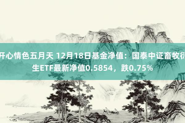 开心情色五月天 12月18日基金净值：国泰中证畜牧衍生ETF最新净值0.5854，跌0.75%