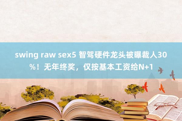 swing raw sex5 智驾硬件龙头被曝裁人30%！无年终奖，仅按基本工资给N+1