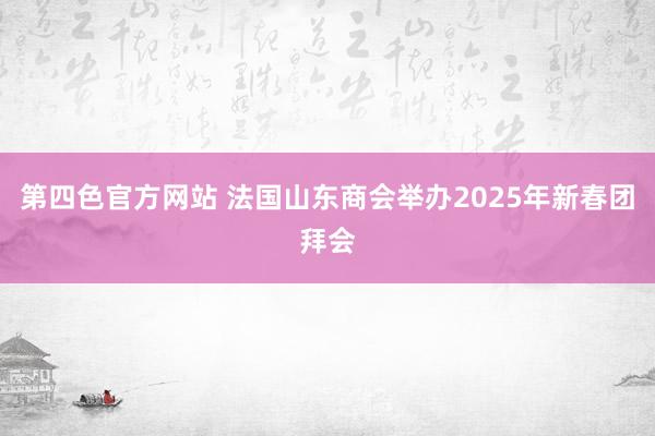 第四色官方网站 法国山东商会举办2025年新春团拜会