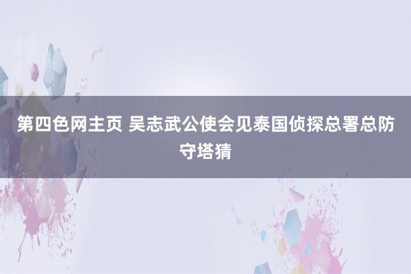 第四色网主页 吴志武公使会见泰国侦探总署总防守塔猜