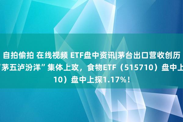 自拍偷拍 在线视频 ETF盘中资讯|茅台出口营收创历史新高！“茅五泸汾洋”集体上攻，食物ETF（515710）盘中上探1.17%！